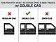 Square Tube Drop Style Nerf Side Step Bars; Matte Black (20-24 Silverado 2500 HD Double Cab)
