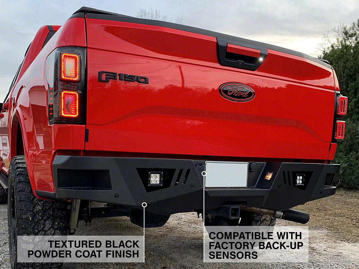 Barricade F-150 Extreme HD Rear Bumper with LED Fog Lights for  