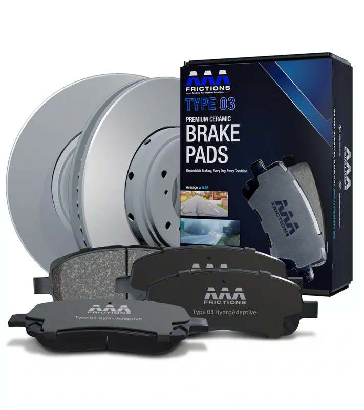 AAA Frictions Type 03 HydroAdaptive GEOMET-Coated 6-Lug Brake Rotor and ...