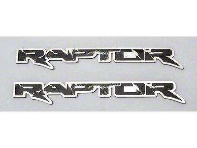 Etched Deluxe Raptor Emblem; 12-Inch (10-14 F-150 Raptor)
