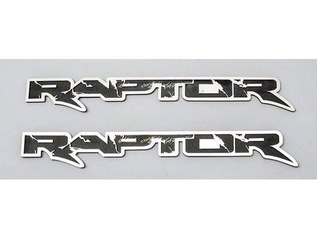 Etched Deluxe Raptor Emblem; 12-Inch (10-14 F-150 Raptor)