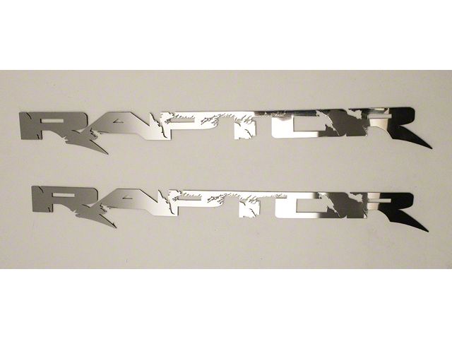 F-150 Polished Raptor Emblems; 12-Inch (10-14 F-150 Raptor) - Free Shipping