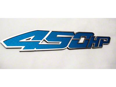 450 HP Badges; Steel Blue Vinyl (17-20 F-150 Raptor)