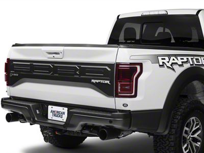 F-150 and Raptor Tailgate Badges; Brushed (17-20 F-150 Raptor)