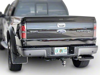 Mud Flaps; Rear; Carbon Fiber (10-14 F-150 Raptor)