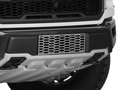 Lower Bumper Overlay Grille; Brushed (17-20 F-150 Raptor)