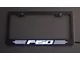 Illuminated License Plate Frame with F-150 Logo; Blue (Universal; Some Adaptation May Be Required)