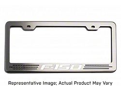 Illuminated License Plate Frame with F-150 Logo; Red (Universal; Some Adaptation May Be Required)