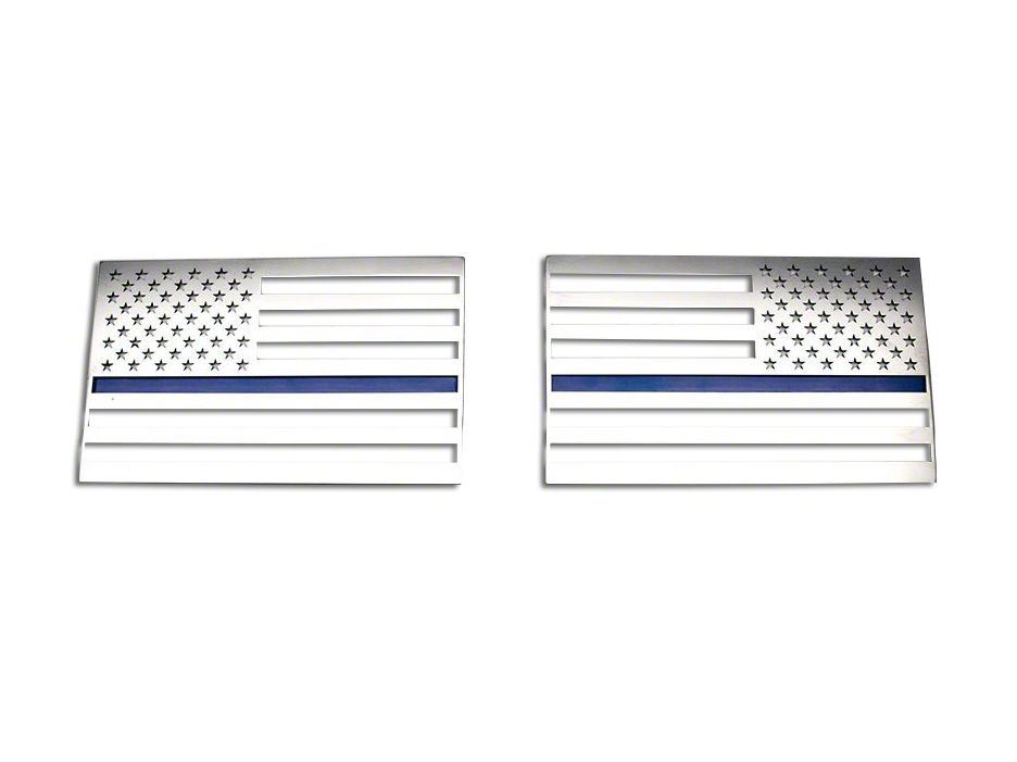 Chrome Die Cast USA Flag Emblem - Foto 6