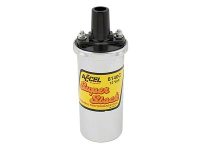 Accel Ignition Coil; Chrome (87-91 Dakota)
