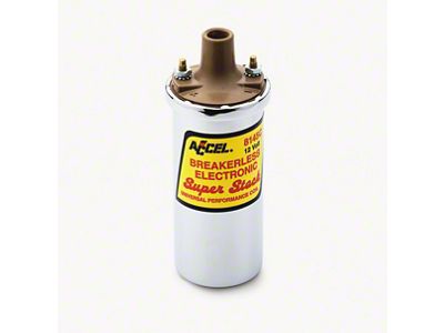 Accel SuperStock Breakerless Electronic Ignition Coil; Chrome (87-91 Dakota)