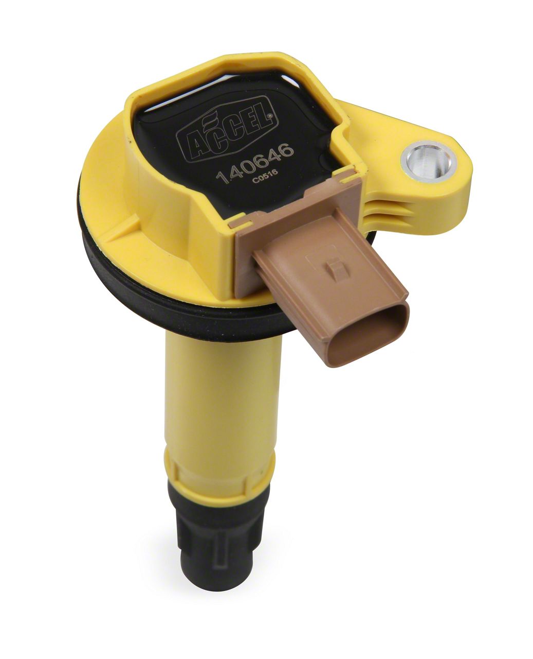 Accel F150 SuperCoil Ignition Coil; Yellow; 3Pin 140646 (1116 3.5L