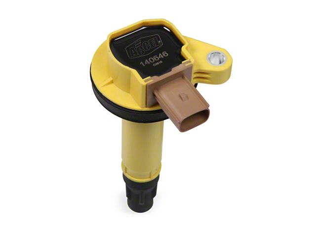 Accel SuperCoil Ignition Coil; Yellow; 3-Pin (11-16 3.5L EcoBoost F-150)