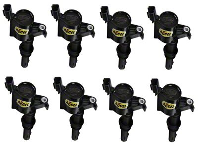 Accel SuperCoil Ignition Coils; Black; 8-Pack (04-08 5.4L F-150)
