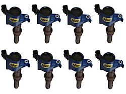 Accel SuperCoil Ignition Coils; Blue; 8-Pack (08-10 4.6L, 5.4L F-150)