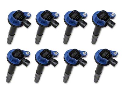 Accel SuperCoil Ignition Coils; Blue; 8-Pack (11-Early 16 5.0L F-150)