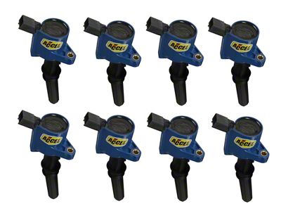 Accel SuperCoil Ignition Coils; Blue; 8-Pack (99-07 5.4L, 6.8L F-350 Super Duty)