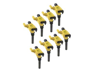 Accel SuperCoil Ignition Coils; Yellow; 8-Pack (05-07 5.7L RAM 1500)