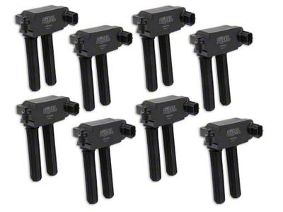 Accel SuperCoil Ignition Coils; Black; 8-Pack (05-24 5.7L, 6.4L RAM 2500)