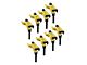 Accel SuperCoil Ignition Coils; Yellow; 8-Pack (03-05 5.7L RAM 2500)