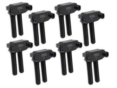 Accel SuperCoil Ignition Coils; Black; 8-Pack (05-24 5.7L, 6.4L RAM 3500)