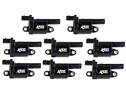 Accel Round Coil Packs; Black (14-18 V8 Sierra 1500)