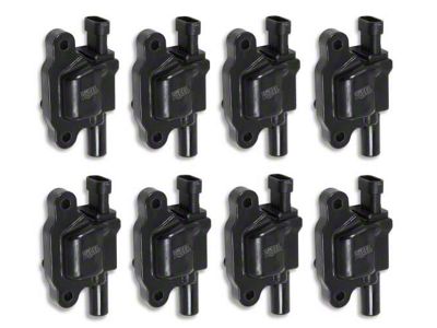 Accel SuperCoil Ignition Coils; Black; 8-Pack (07-13 6.0L Silverado 2500 HD)