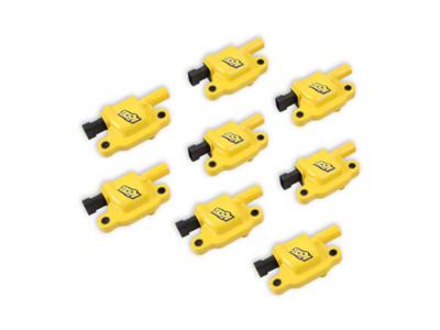 Accel SuperCoil Ignition Coils; Yellow; 8-Pack (07-13 6.0L Silverado 2500 HD)