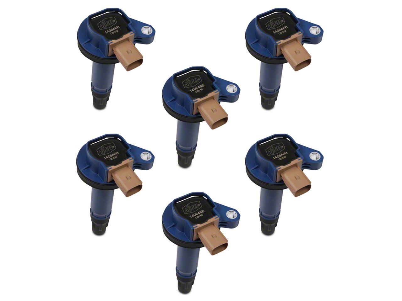 Accel F150 Super Coil Packs Blue 140646B6 (1116 3.5L EcoBoost F150)