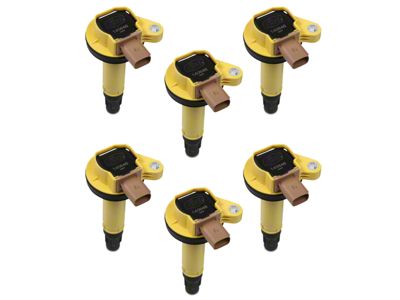 Accel Super Coil Packs; Yellow (11-16 3.5L EcoBoost F-150)