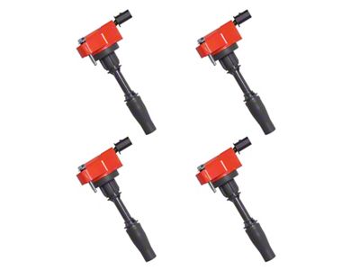 Ignition Coils; Red; Set of Four (15-18 2.5L Colorado)