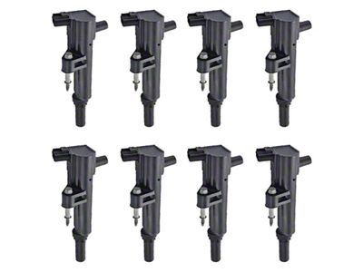 Ignition Coils; Black; Set of Eight (08-11 4.7L Dakota)