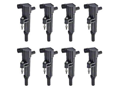 Ignition Coils; Black; Set of Eight (08-11 4.7L Dakota)