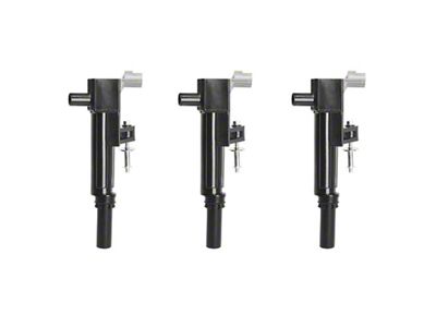 Ignition Coils; Black; Set of Three (09-11 3.7L Dakota)