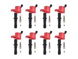 Ignition Coils; Red; Set of Eight (04-08 5.4L F-150)