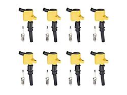 Ignition Coils; Yellow; Set of Eight (97-03 V8 F-150; 05-10 4.6L F-150)
