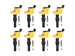 ACEON Ignition Coils; Yellow; Set of Eight (04-08 5.4L F-150)