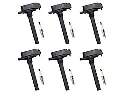 Ignition Coils with Spark Plugs; Black (19-26 3.6L RAM 1500)