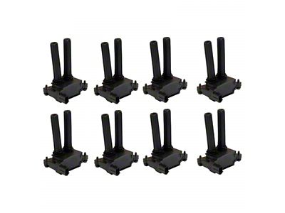 Ignition Coils; Black; Set of Eight (06-10 5.7L RAM 2500)
