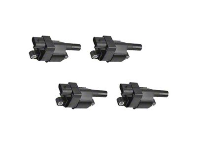 Ignition Coils; Black; Set of Four (07-16 6.0L Silverado 2500 HD)