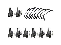 ACEON Ignition Coils with Spark Plugs and Wires; Black (07-14 Tahoe)
