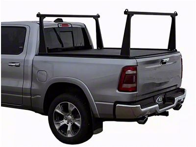 ADARAC Aluminum Pro Series Bed Rack; Matte Black (17-25 F-350 Super Duty w/ 8-Foot Bed)