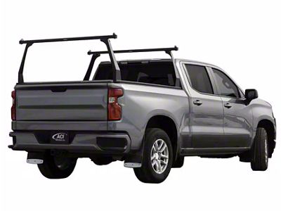 ADARAC Aluminum Series Bed Rack; Matte Black (17-25 F-350 Super Duty w/ 8-Foot Bed)