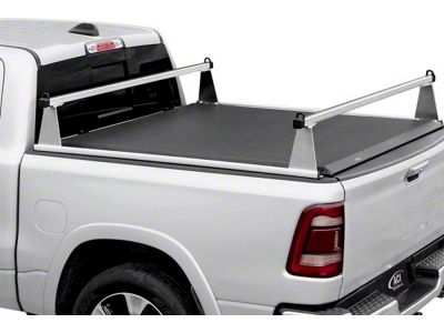 ADARAC Aluminum M-Series Bed Rack; Matte Black (19-23 Sierra 1500 w/ 5.80-Foot Short Box & w/ CarbonPro Box)