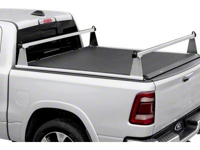 ADARAC Aluminum M-Series Bed Rack; Matte Black (19-25 Silverado 1500 w/ 5.80-Foot Short Box & w/ CarbonPro Box)