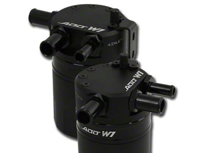 ADD W1 Baffled Oil Catch Can Kit V3; Black Ring (17-25 F-250 Super Duty, Excluding Diesel)
