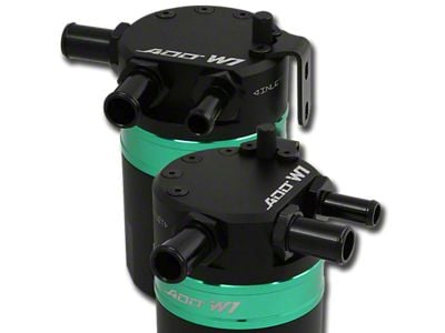 ADD W1 Baffled Oil Catch Can Kit V3; Green Ring (17-24 F-250 Super Duty, Excluding Diesel)