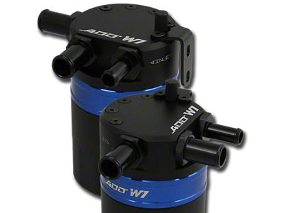 ADD W1 Baffled Oil Catch Can Kit V3; Blue Ring (17-25 F-350 Super Duty, Excluding Diesel)