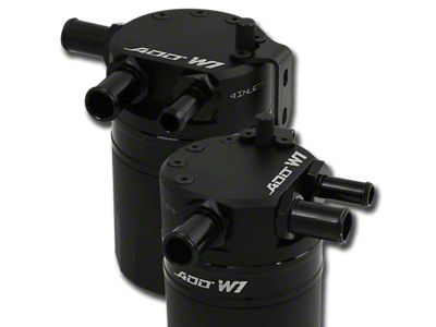 ADD W1 Baffled Oil Catch Can Kit V3; Gunmetal Ring (17-24 F-350 Super Duty, Excluding Diesel)