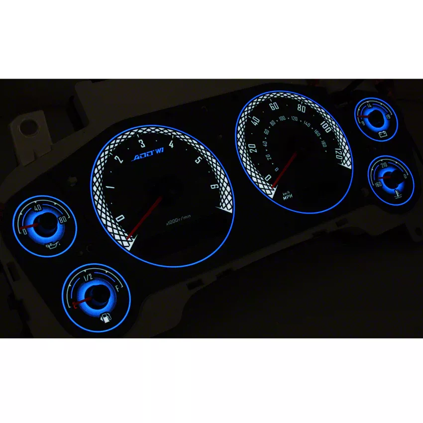 ADD W1 Silverado 1500 Overlay Face Gauge Cluster; 3D